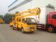 Camion aérien de plate-forme de Dongfeng 16m, plates-formes de travail montées sur véhicule ccc approuvées fournisseur