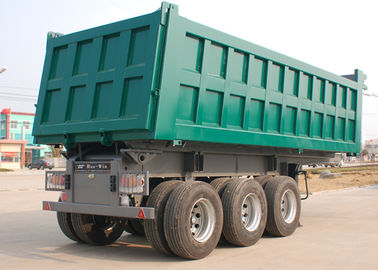 Chine Remorque 26M3 - 30M3 de camion à benne basculante de 3 axes couleur de 45 tonnes adaptée aux besoins du client pour le minerai fournisseur