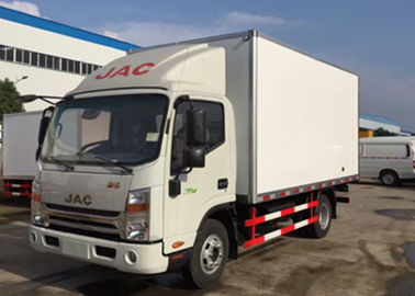 Chine JAC 4x2 a frigorifié le camion de boîte 5 tonnes mur intérieur/externe de fibre de verre pour les aliments surgelés fournisseur