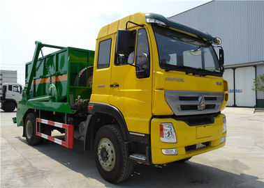 Chine Homan a balayé le camion à ordures de bras d'oscillation d'enlèvement des ordures de corps, camion à ordures de chargeur de saut fournisseur