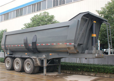 Chine 3 remorque de décharge de l'axe 24CBM 24M3 40 tonnes d'U-forme de verseur de remorque semi pour le transport de BAUXITE. fournisseur
