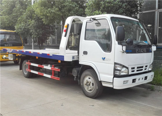 acheter Petite dépanneuse d'ISUZU 4x2, 6 roues camion de naufrageur à plat de 3 tonnes pour deux/trois voitures fabrication en ligne