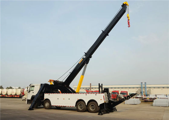 acheter La dépanneuse résistante 8x4 12 de naufrageur roule 371hp 50tons 50T pour le secours routier fabrication en ligne