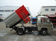 FOTON 4X2 2000 litres de petit camion à ordures de décharge, 6 mini camion à ordures des roues 2cbm fournisseur