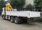 Le camion de Sinotruk HOWO A7 6x4 a monté la grue 25 tonnes de grue droite de bras montée par cargaison fournisseur