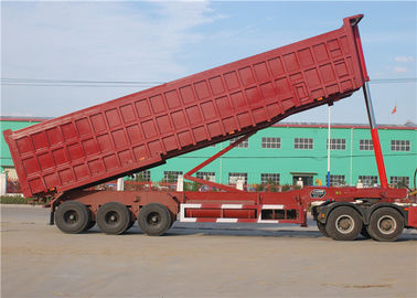 Remorque de camion à benne basculante de Tri axe 40 tonnes 60 tonnes de 35M3 d'extrémité de verseur de remorque semi pour le minerai fournisseur